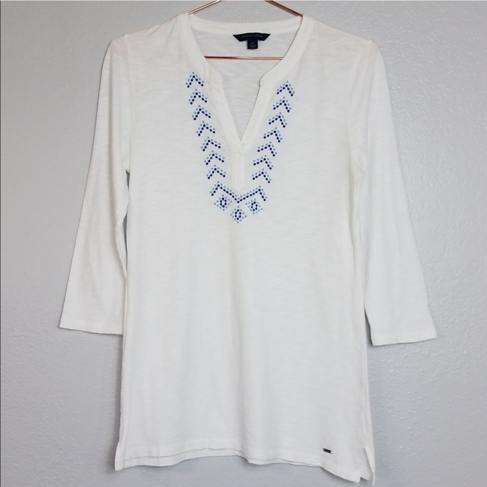 Tommy Hilfiger white bohemian top